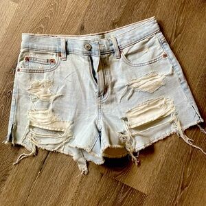 NEW American Eagle Strigid Denim Mom Short